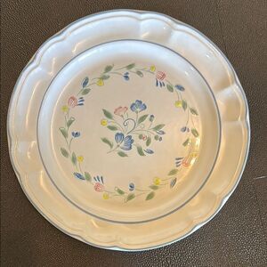 Floral Expressions Blue and Yellow Floral Dinnerware Plate